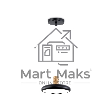 Светильник Ambrella light FL4839 BK/WD черный/дерево 24W 3000-6000K D200*800 (без ПДУ)