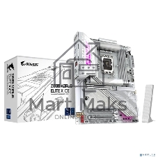 Материнская плата Gigabyte Z890 AORUS ELITE X ICE, LGA 1851, Intel Z890, 4xDDR5, 4xSATA, 5xM.2, 1xPCIe 5.0 x16, 1xPCIe 4.0 x4, 1xPCIe 4.0 x1, 1x 2.5Gb LAN, 4xUSB-A 3.2 Gen 1, 2xUSB-A 3.2 Gen 2, 4xUSB-A 2.0, 1xUSB-C (Thunderbolt 4), 2x3.5 мм, 7.1, ATX
