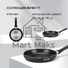 Сковорода Rondell Infinity RDA-571, черный