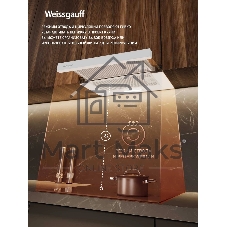 Вытяжка Weissgauff TEL 600 2M White Glass