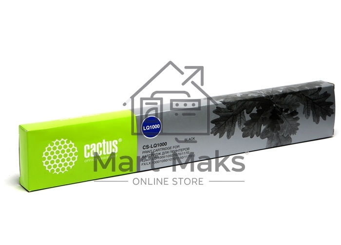 Картридж матричный Cactus CS-LQ1000 черный (12.7 мм, 10 м, 2 200 000 знаков) для Epson LQ-1000/1050/1070/1170/FX100/105/LX-1000/1050/1070/1150/1170