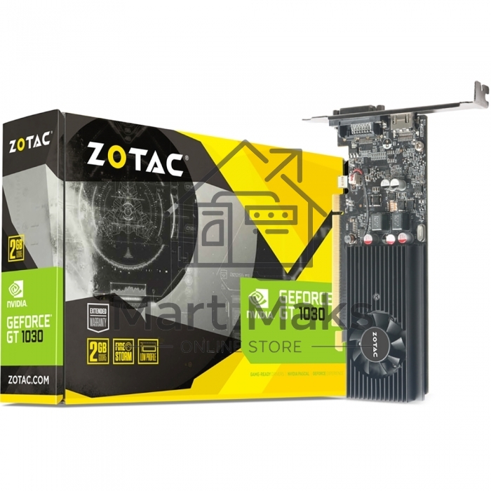 Видеокарта Zotac GT 1030 2GB GDDR5,64bit, HDCP, HDMI/DVD-D, ZT-P10300A-10L, RTL