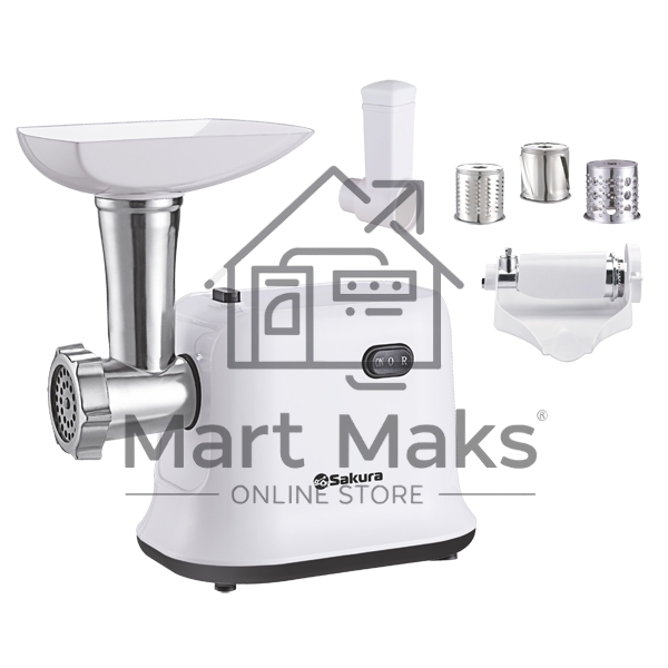 Мясорубка Sakura SA-6420STW 1500Вт реверс + компл нас