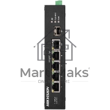 Коммутатор Hikvision DS-3T0306HP-E/HS, 3×100 Мбит/с PoE+ + 1×100 Мбит/с Hi-PoE + 1×1 Гбит/с + 1×1 Гбит/с SFP, неуправляемый