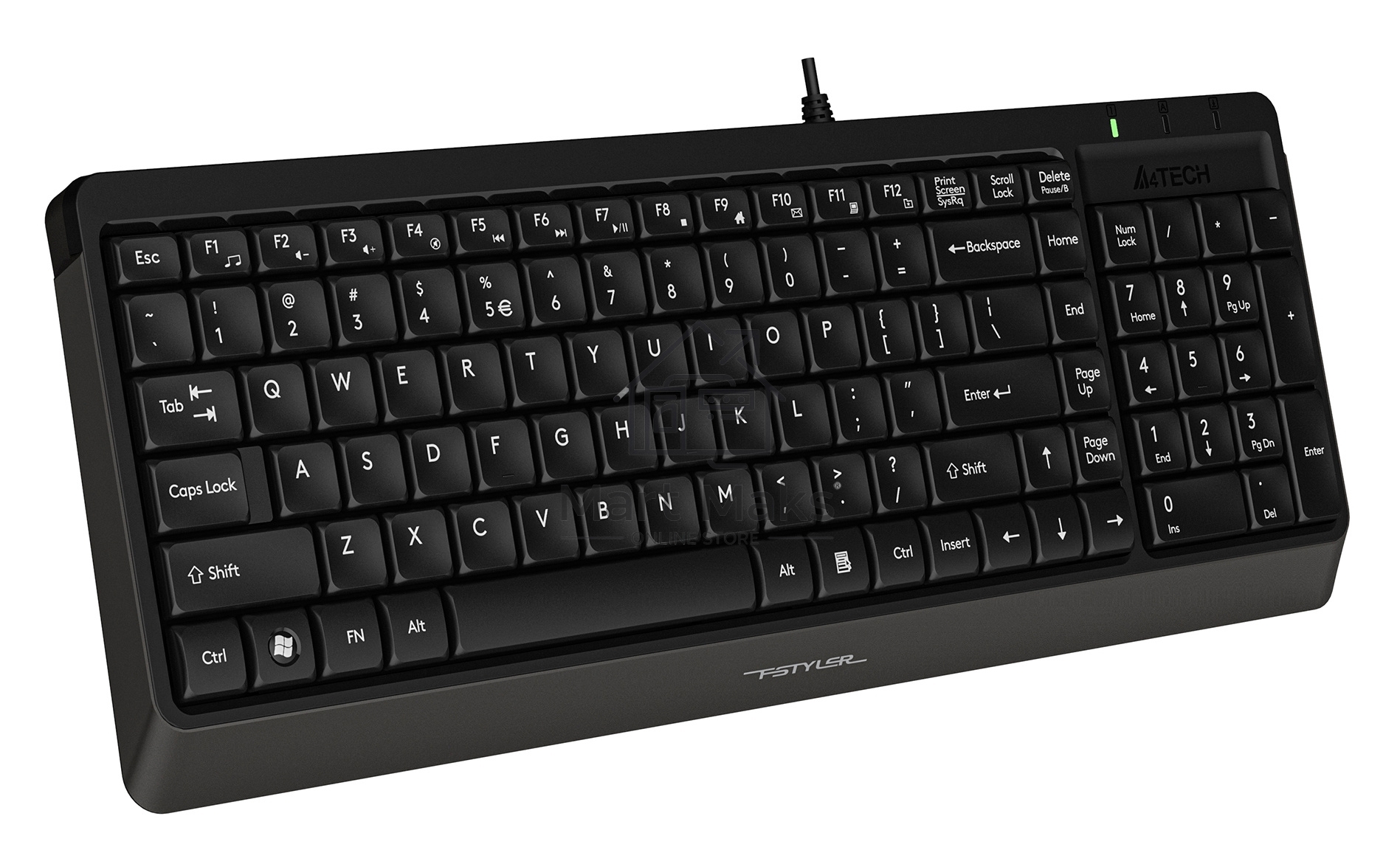 Клавиатура A4Tech Fstyler FK15 проводная, USB, черный