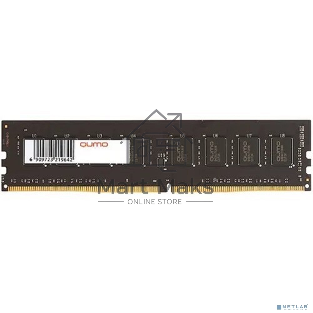 Оперативная память QUMO, DDR4, 8GB (1x8GB), 3200MHz, CL22, DIMM