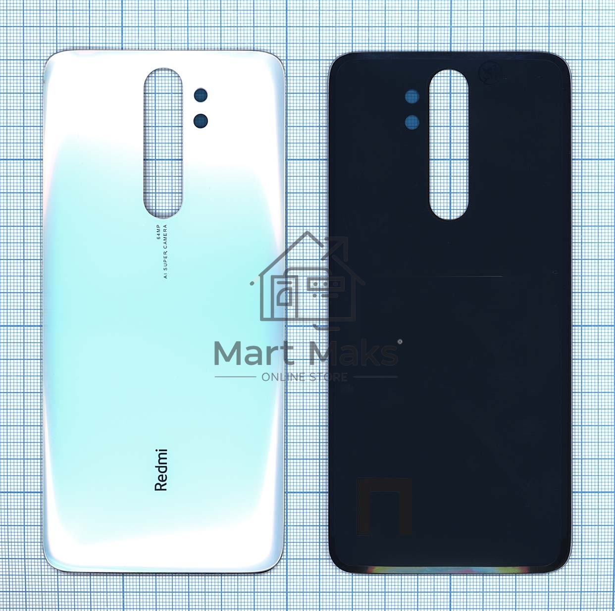 Задняя крышка для Xiaomi Redmi Note 8 Pro белый