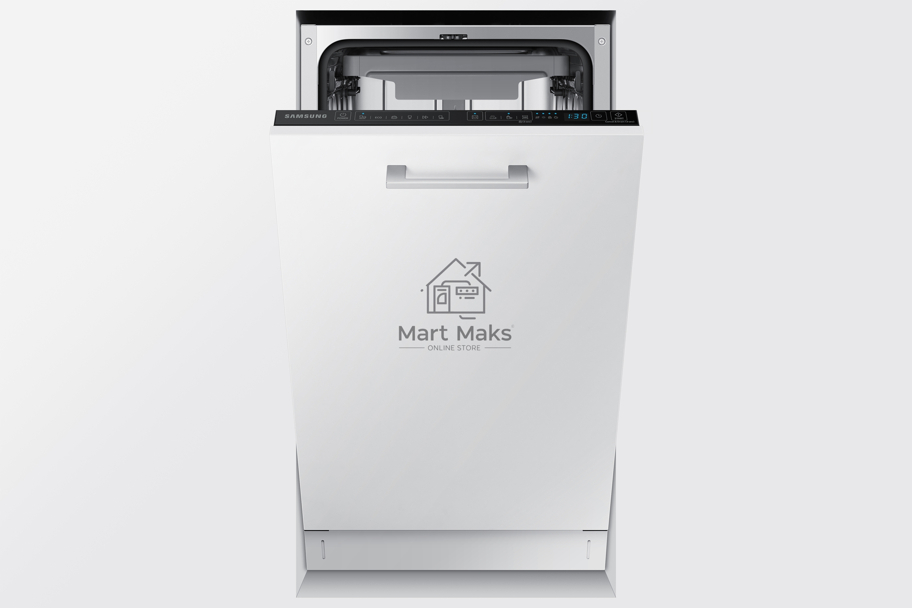 Встраиваемая посудомоечная машина Samsung DW50R4050BB/WT, черный, 45 см, 10 компл., 46 дБ, класс A+