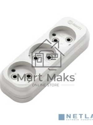 Колодка удлинителя 3 гнезда без заземления MAKEL MGP121