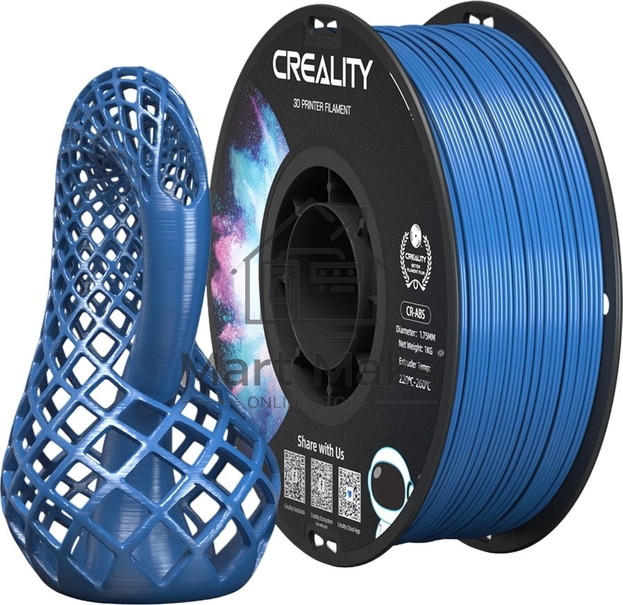 Пластик для принтера 3D Creality 3301020036 CR-ABS 1.75мм 1кг синий