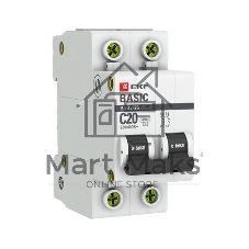 Выключатель автоматический EKF mcb4729-2-20C 2P 20А (C) 4,5кА ВА 47-29 EKF Basic