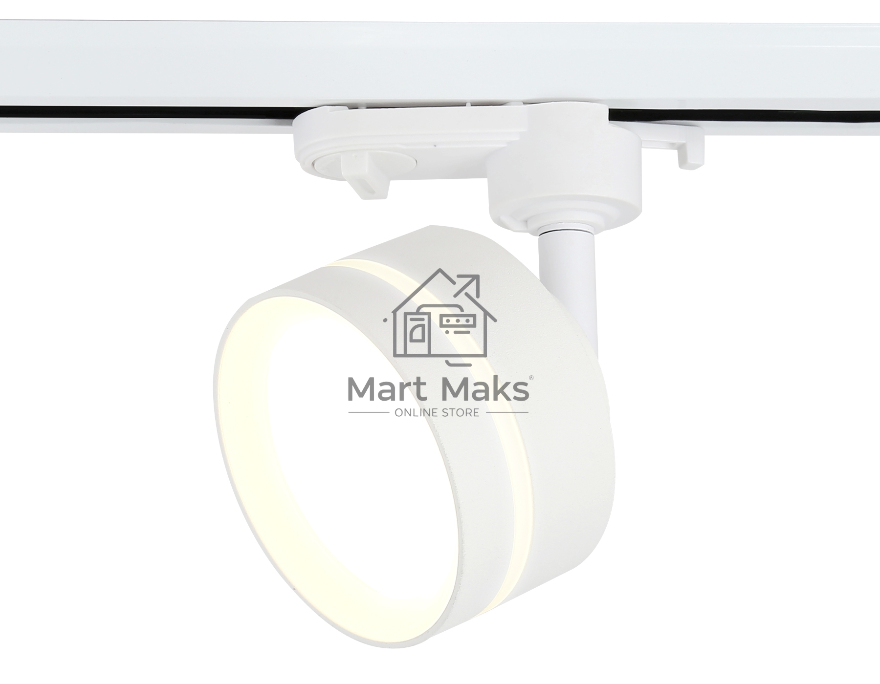 Cветильник трековый GL5384 WH/FR белый/белый матовый GX53 max 12W
