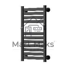 Полотенцесушитель дизайнерский электрический BAU Elite Elegant Black 80х45, подключение справа, черн