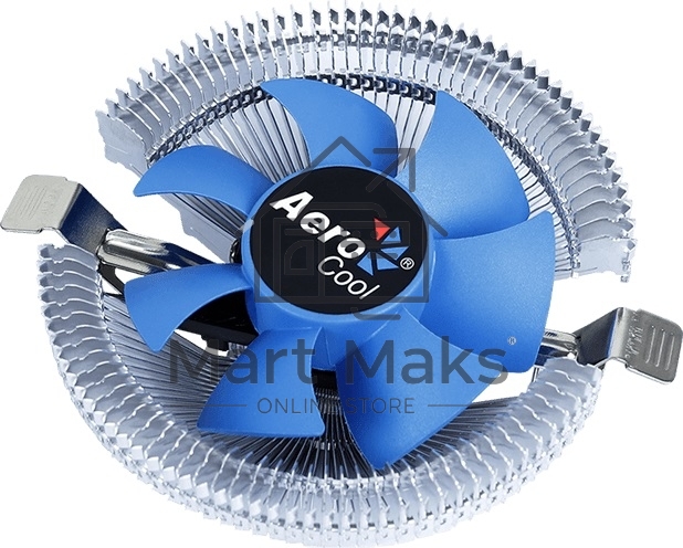 Кулер для процессора AeroCool / Formula Verkho I серебристый, 80 мм, алюминий, 2500 об/мин, 29.7 дБ, 4 pin, 90 Вт, 45 мм