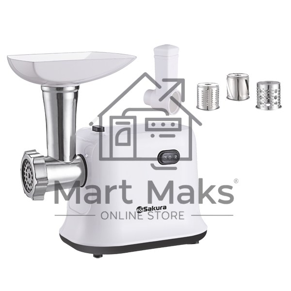 Мясорубка Sakura SA-6420SW 1500Вт реверс + компл нас