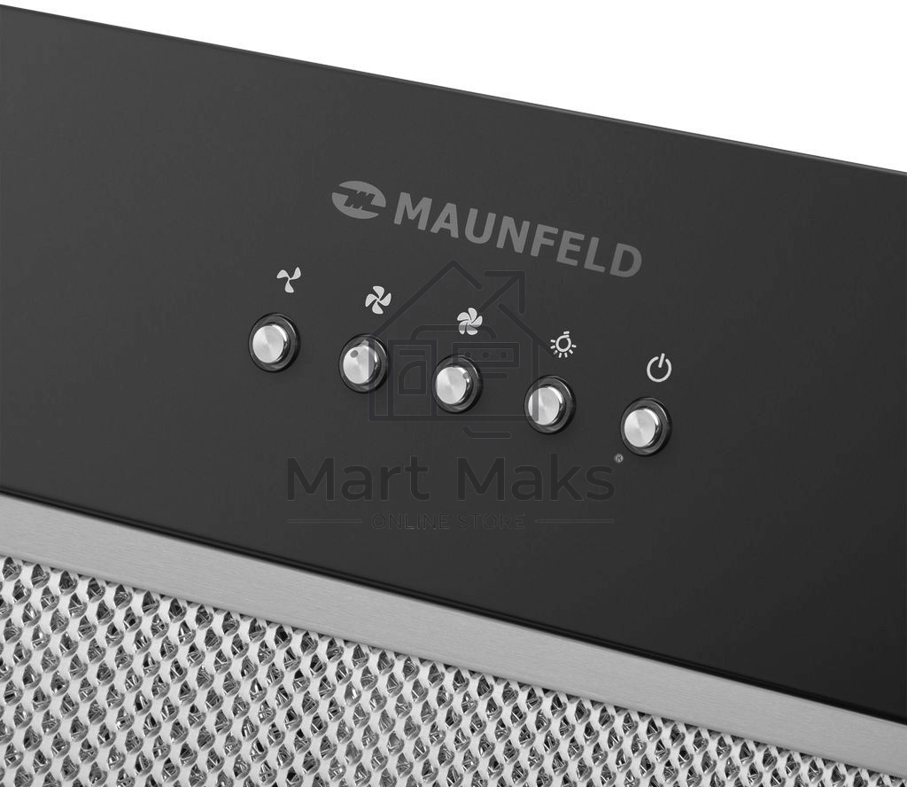 Вытяжка встраиваемая Maunfeld Trapeze 602M черный, 60 см, 1150 куб. м/ч, 54 дБ