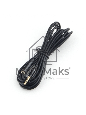 Кабель аудио удлинительный Cablexpert CCAB-02-35MF-3MB. 3.5 Jack (M)/3.5 Jack (F), черный, 3м, блистер