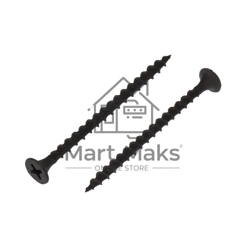 Саморез гипсокартон-металл KRANZ 3.5х55, пакет (50 шт./уп.)