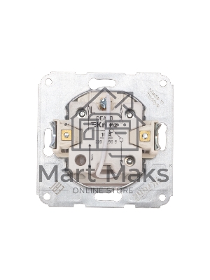 Переключатель DEA 1кл прох. (инд) с/у 10А мех. Бел (KRANZ 1/10/120)