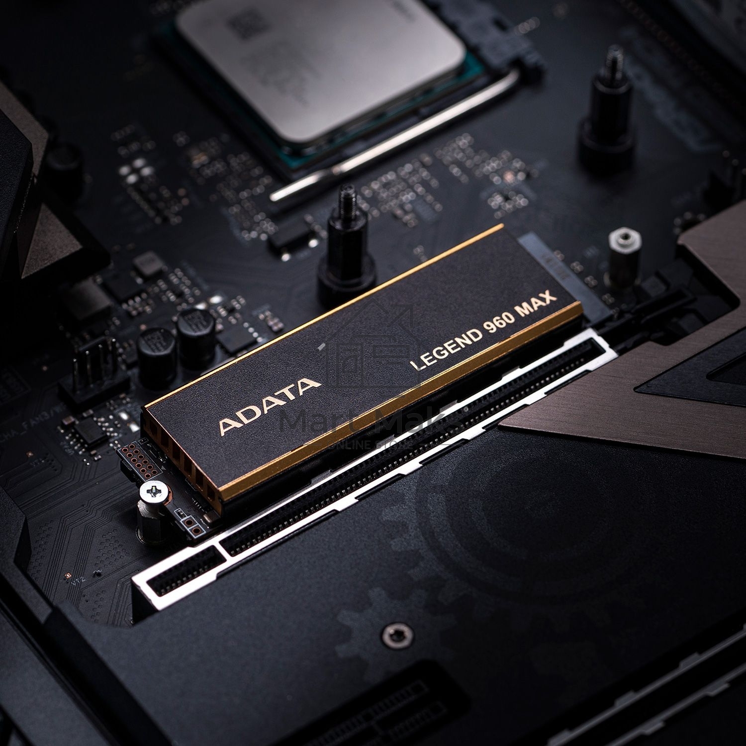 Накопитель SSD ADATA LEGEND 960 MAX, 4Tb, M.2 2280, PCIe 4.0 x4, NVMe, R/W 7400/6800, с радиатором