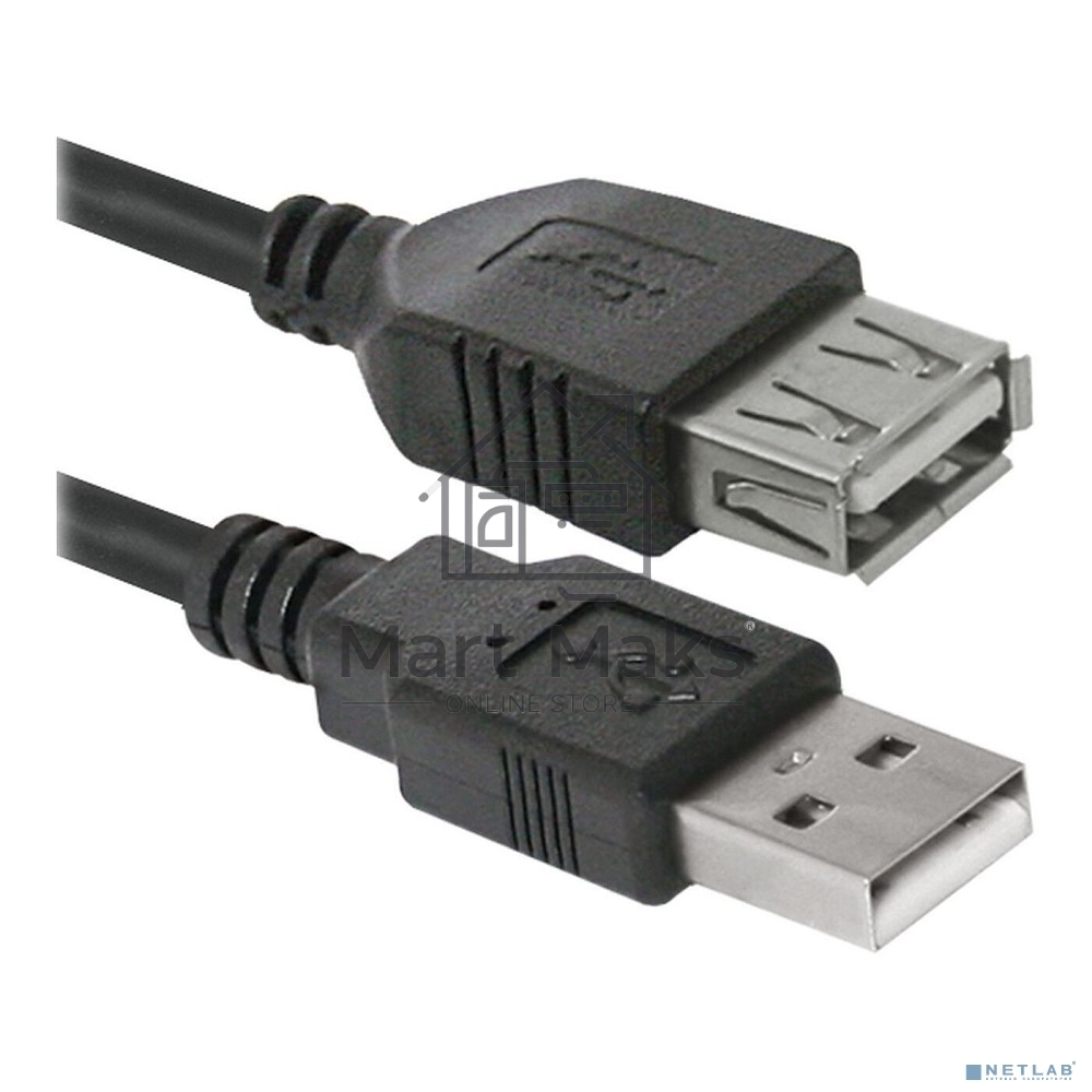 Кабель USB Defender USB02-10 USB2.0 AM-AF, 3.0м