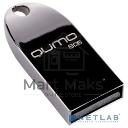 Флешка USB R/W  2.0 QUMO 8GB Cosmos QM8GUD-Cos Silver