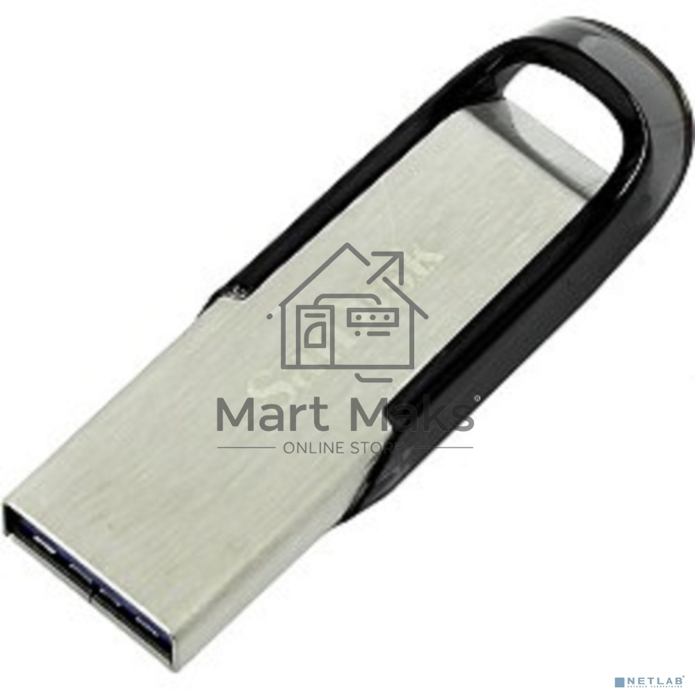 Флешка USB R/W R/W Sandisk 64Gb Cruzer Ultra Flair SDCZ73-064G-G46 USB3.0 серебристый/черный