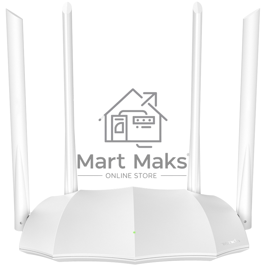 Маршрутизатор Tenda AC5 1200Mbps 11AC wave2Router, MU-MIMO,1Ghz CPU，4X5dbi Antennas, 1X100Mbps WAN, 3x100Mbps LAN,WiFi On/Off Switch,Universal Rep
