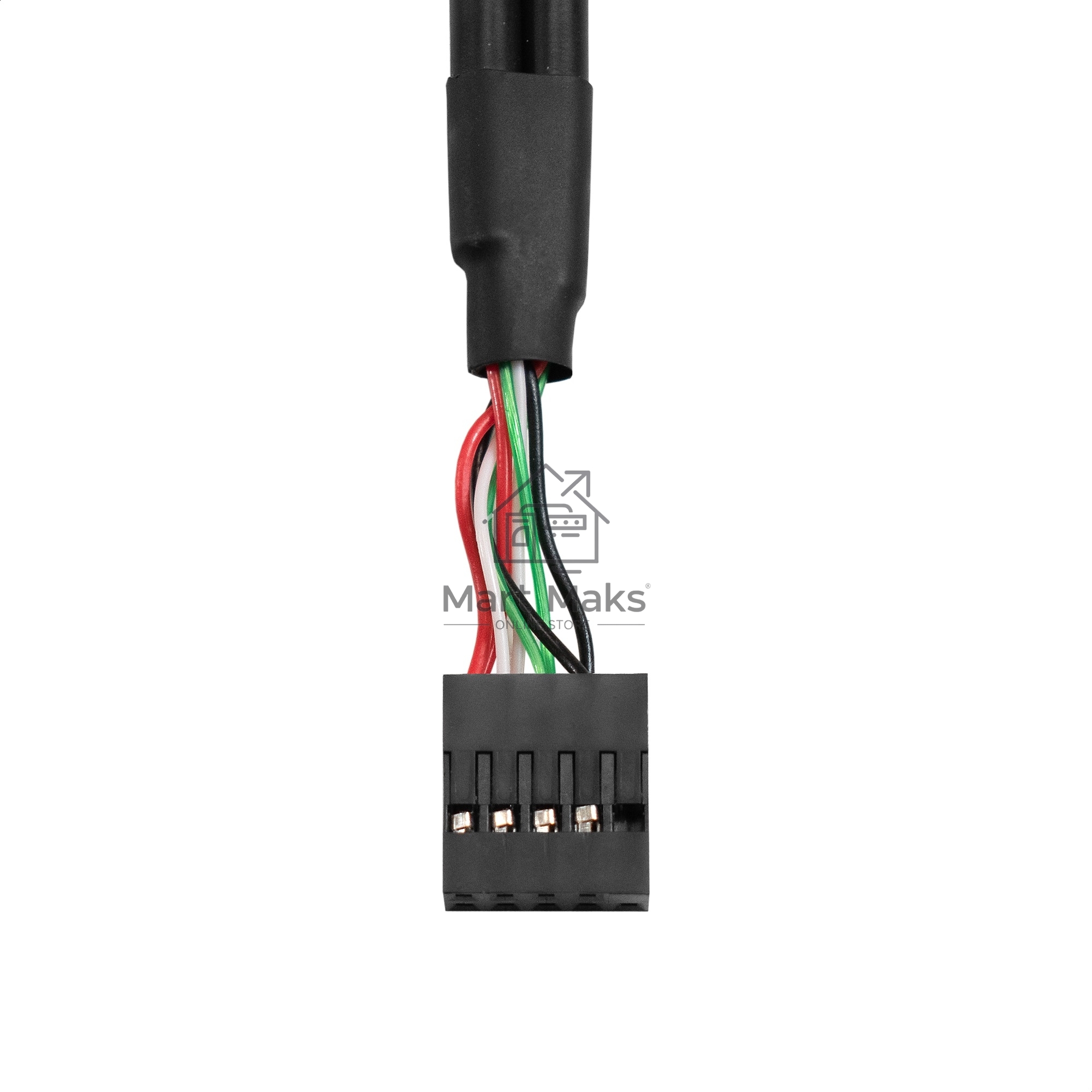 Планка портов в корпус 2xUSB2.0 ExeGate BrctUSB2-2A-LP (USB 2.0 9pin (IDC 9pin F) --> 2x USB 2.0 Af, кабель 20см, Low Profile)