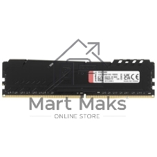 Оперативная память Kingston Fury Beast, DDR4, 8GB (1x8GB), 3600MHz, CL17, DIMM, с радиатором, черны