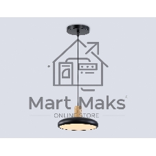 Светильник Ambrella light FL4839 BK/WD черный/дерево 24W 3000-6000K D200*800 (без ПДУ)