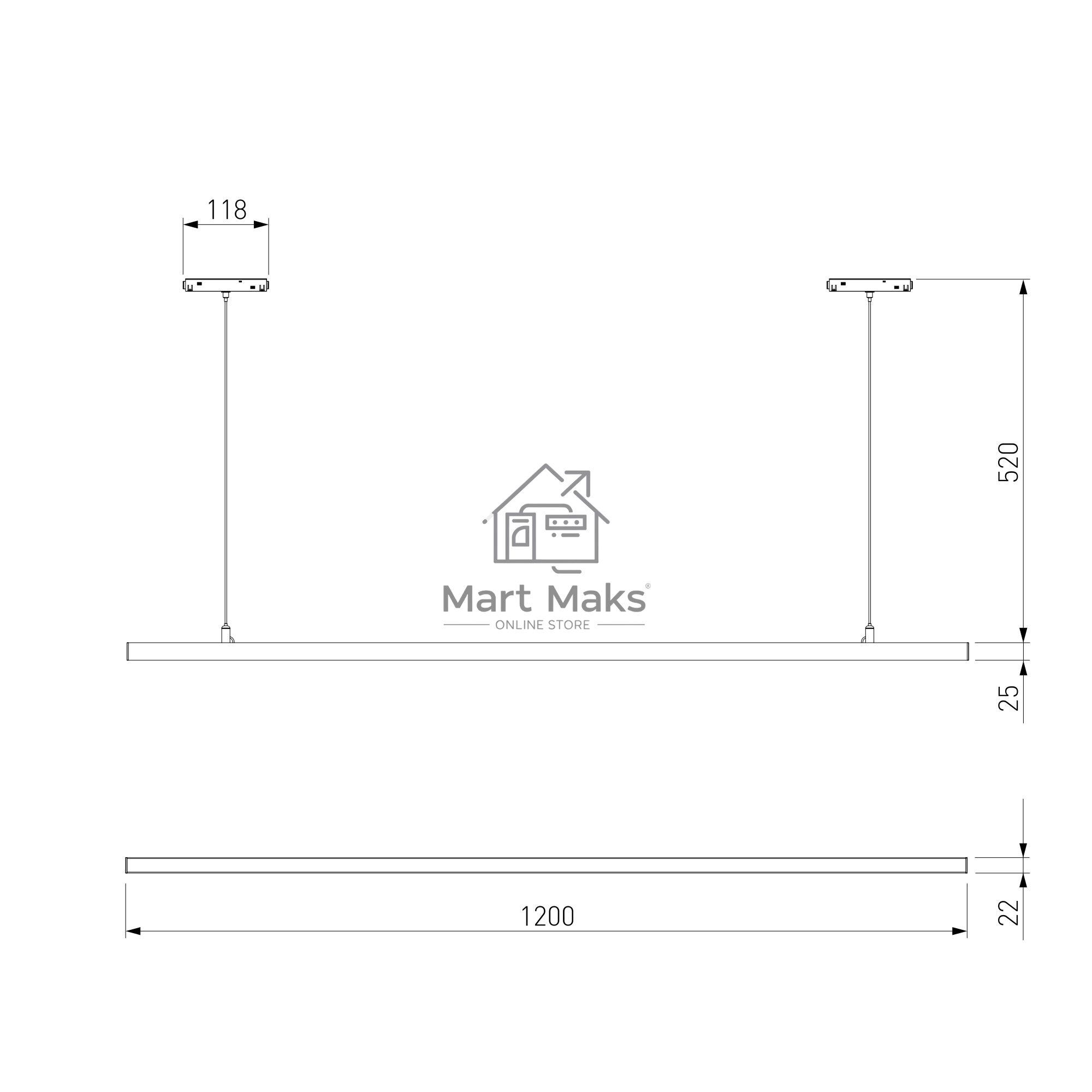 Трековый светильник Slim Magnetic 40W 4000K Milo (чёрный) 85106/01