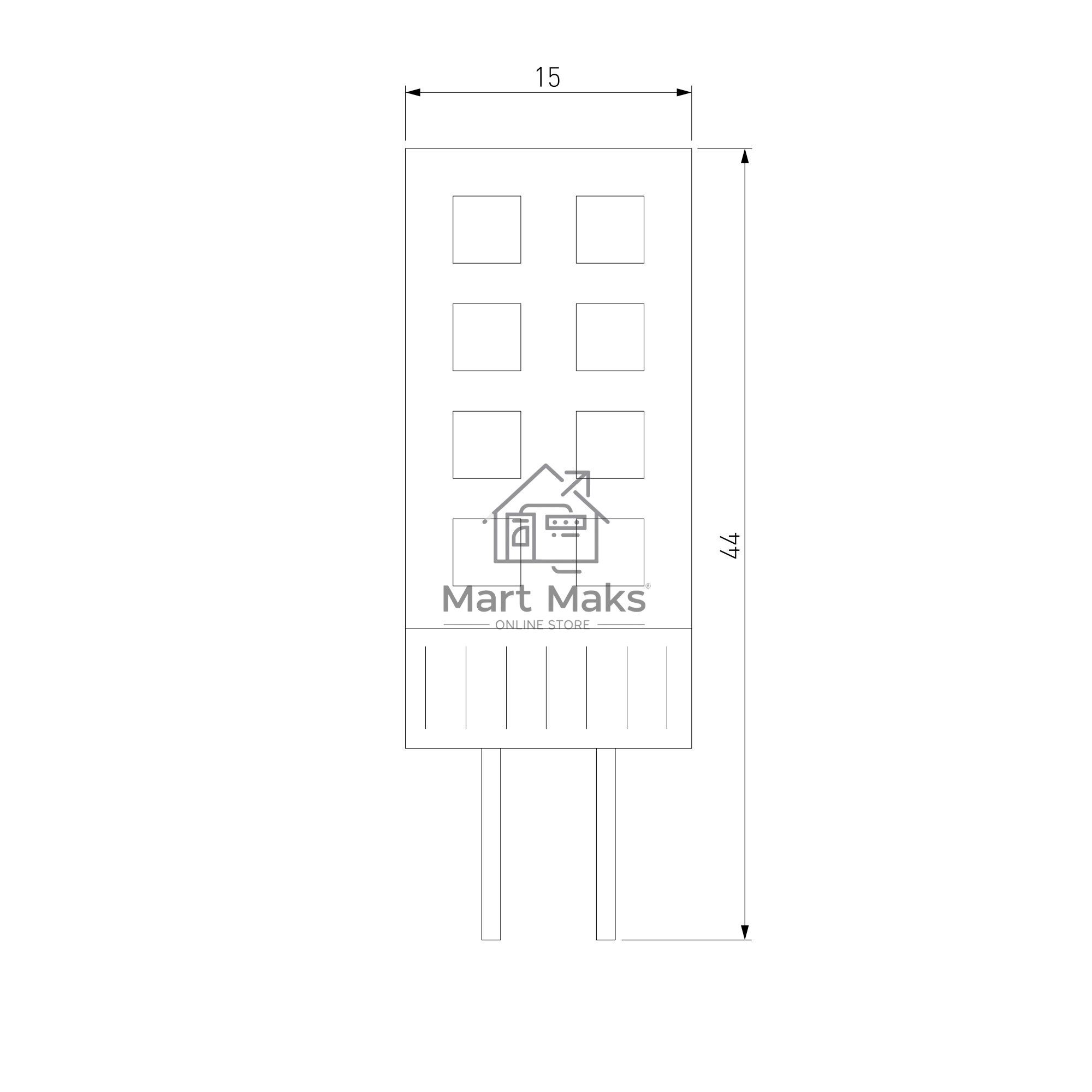 BLG414 / Светодиодная лампа G4 LED 5W 220V 3300K