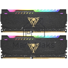 Оперативная память Patriot Viper Steel, DDR4, 64GB (2x32GB), 3200MHz, CL18, DIMM, с радиатором, RGB, черный