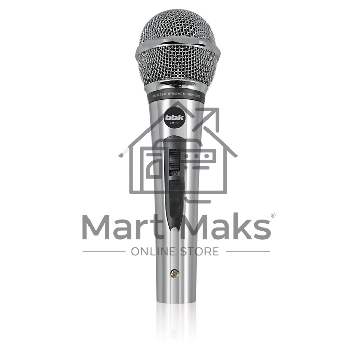 Микрофон проводной BBK CM131 5м серебристый