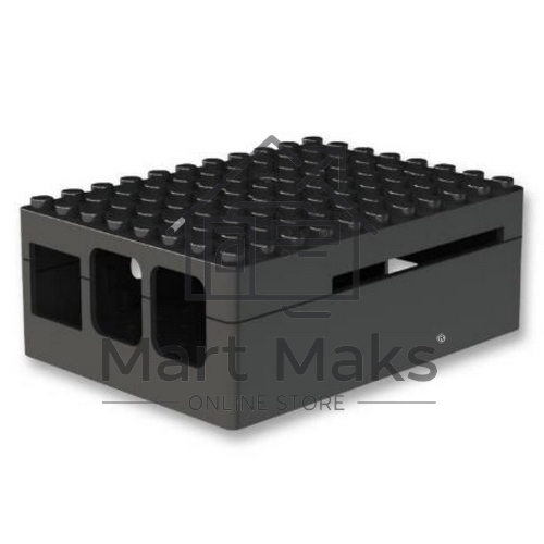 Корпус RA182 black для микрокомпьютера Raspberry Pi 3 ACD черный ABS Plastic Building Block case for Raspberry Pi 3