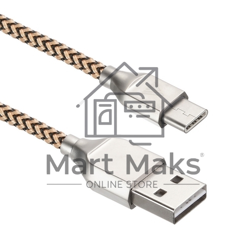 Кабель USB ACD-Titan Type-C ~ USB-A Нейлон, 1м, желто-черный (ACD-U927-C2Y)