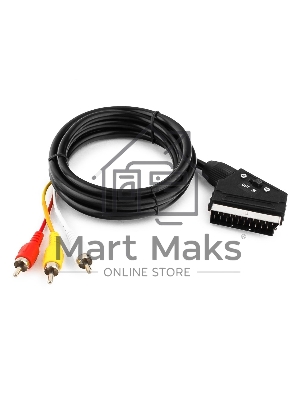 Кабель аудио/видео Gembird 1 x RCA x 3 (male) / 1 x SCART (male), 1.8 м