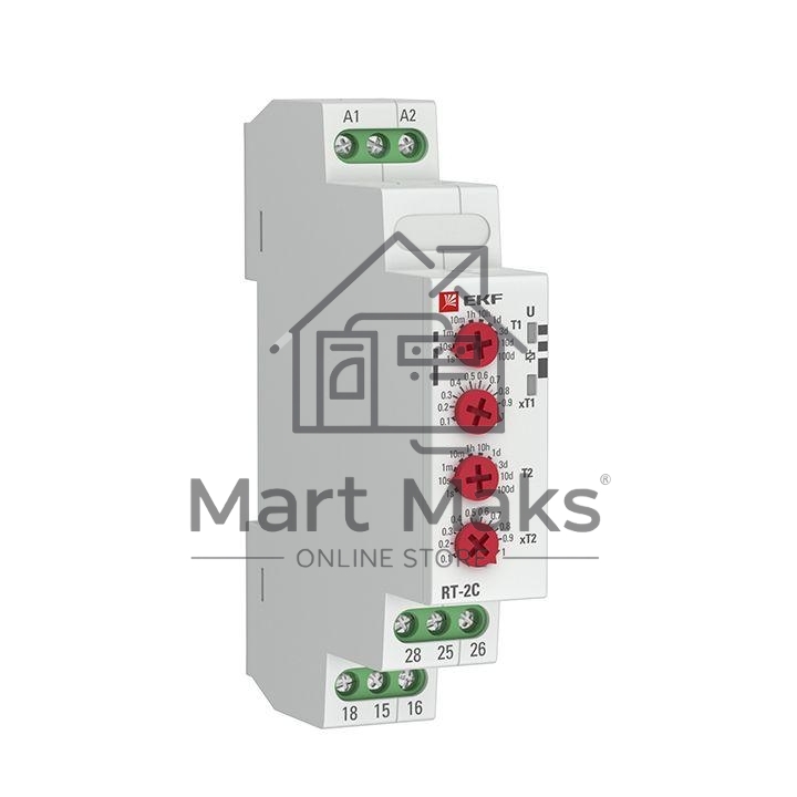 Реле времени RT-2C (2 регулир. порога вр. 2 исп. конт.) EKF rt-2c