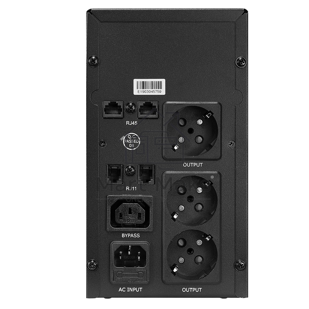 Источник бесперебойного питания CROWN ИБП CMU-SP800EURO 800VA, металл,1x12V/9AH, розетки 3*EURO+1*IEC bybas CM000001492