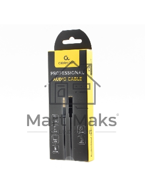 Кабель аудио удлинительный Cablexpert CCAB-02-35MF-3MB. 3.5 Jack (M)/3.5 Jack (F), черный, 3м, блистер