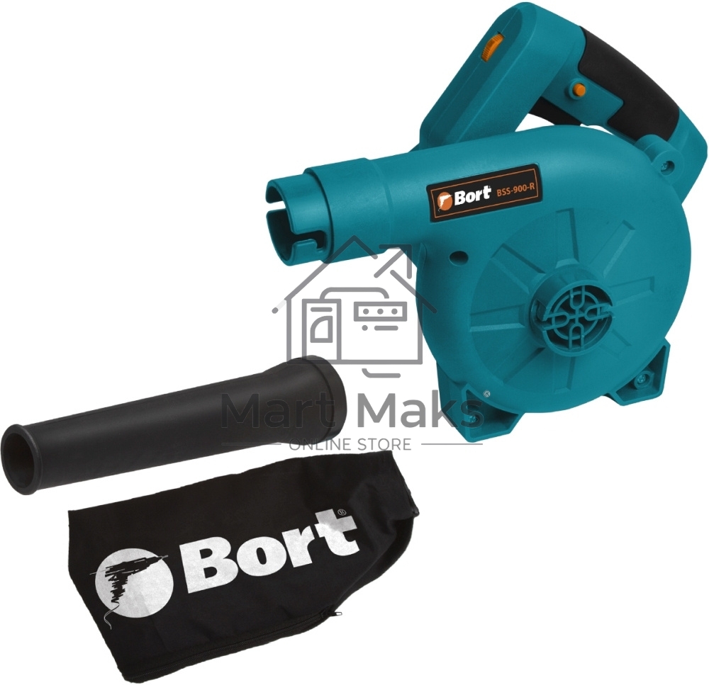 Воздуходувка Bort BSS-900-R 900Вт пит.:от сети синий