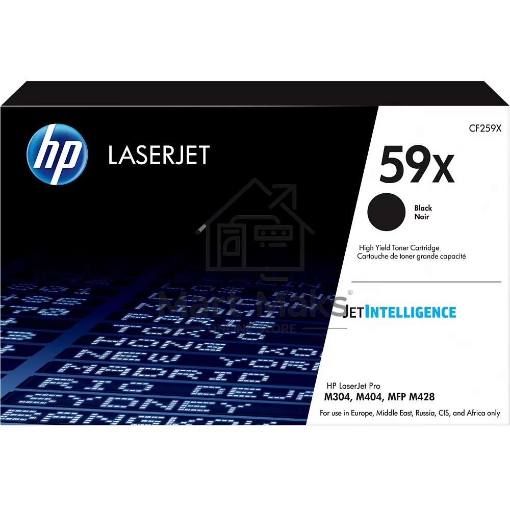 Картридж лазерный HP 59X черный для LJ M304/M404/MFP M428 10000 стр