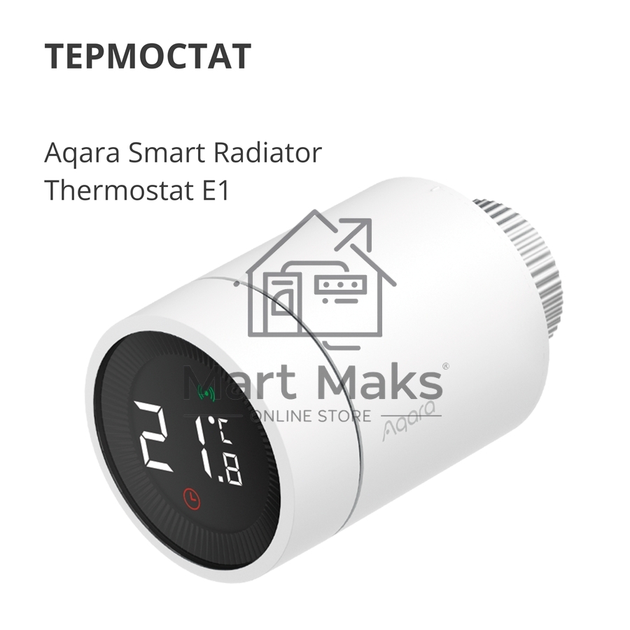 Термоголовка Aqara Smart Radiator Thermostat E1 (SRTS-A01) для радиат. резьбовой