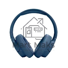 Беспроводные/проводные наушники JBL Tune 720BT синий, полноразмерные, Bluetooth + проводной, до 76 ч.