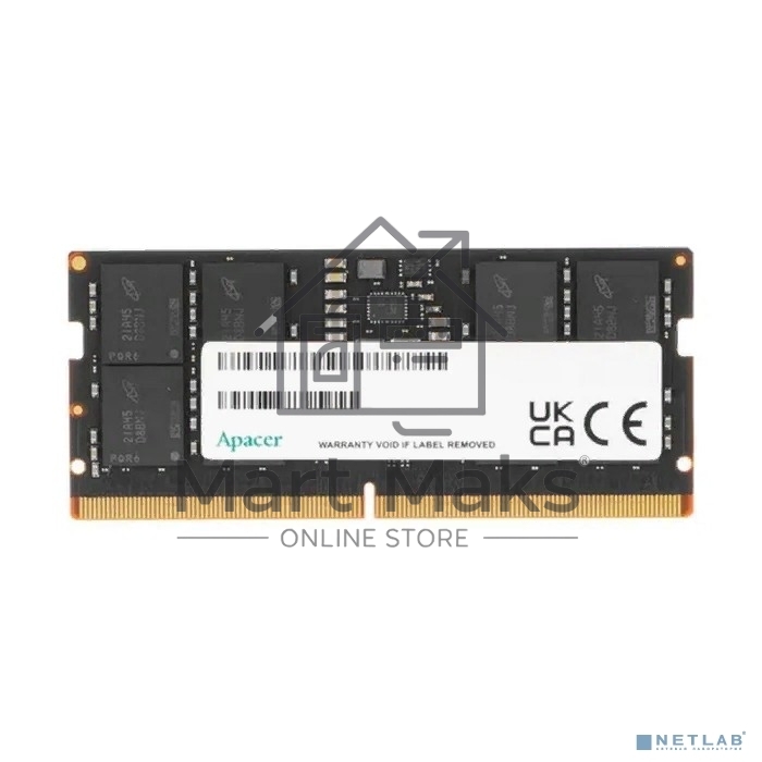Оперативная память Apacer, DDR5, 16GB (1x16GB), 4800MHz, CL40, SO-DIMM