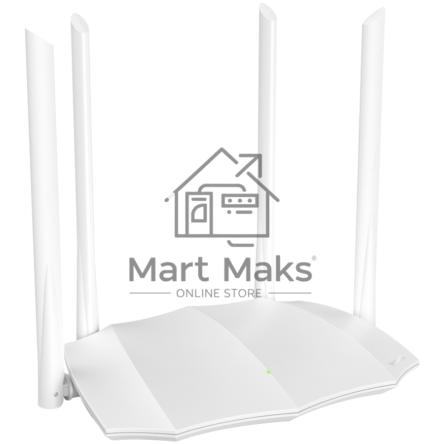 Маршрутизатор Tenda AC5 1200Mbps 11AC wave2Router, MU-MIMO,1Ghz CPU，4X5dbi Antennas, 1X100Mbps WAN, 3x100Mbps LAN,WiFi On/Off Switch,Universal Rep