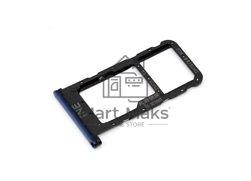 Лоток для SIM-карты Huawei P Smart Plus синий