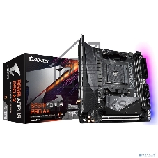 Материнская плата Gigabyte B550I AORUS PRO AX, AM4, AMD B550, 2xDDR4, 4xSATA, 2xM.2, 1xPCIe 4.0 x16, 2xHDMI, 1xDP, 1x 2.5Gb LAN, 1xUSB-C 3.2 Gen 2, 4xUSB-A 3.2 Gen 1, 3x3.5 мм, 7.1, Mini-ITX