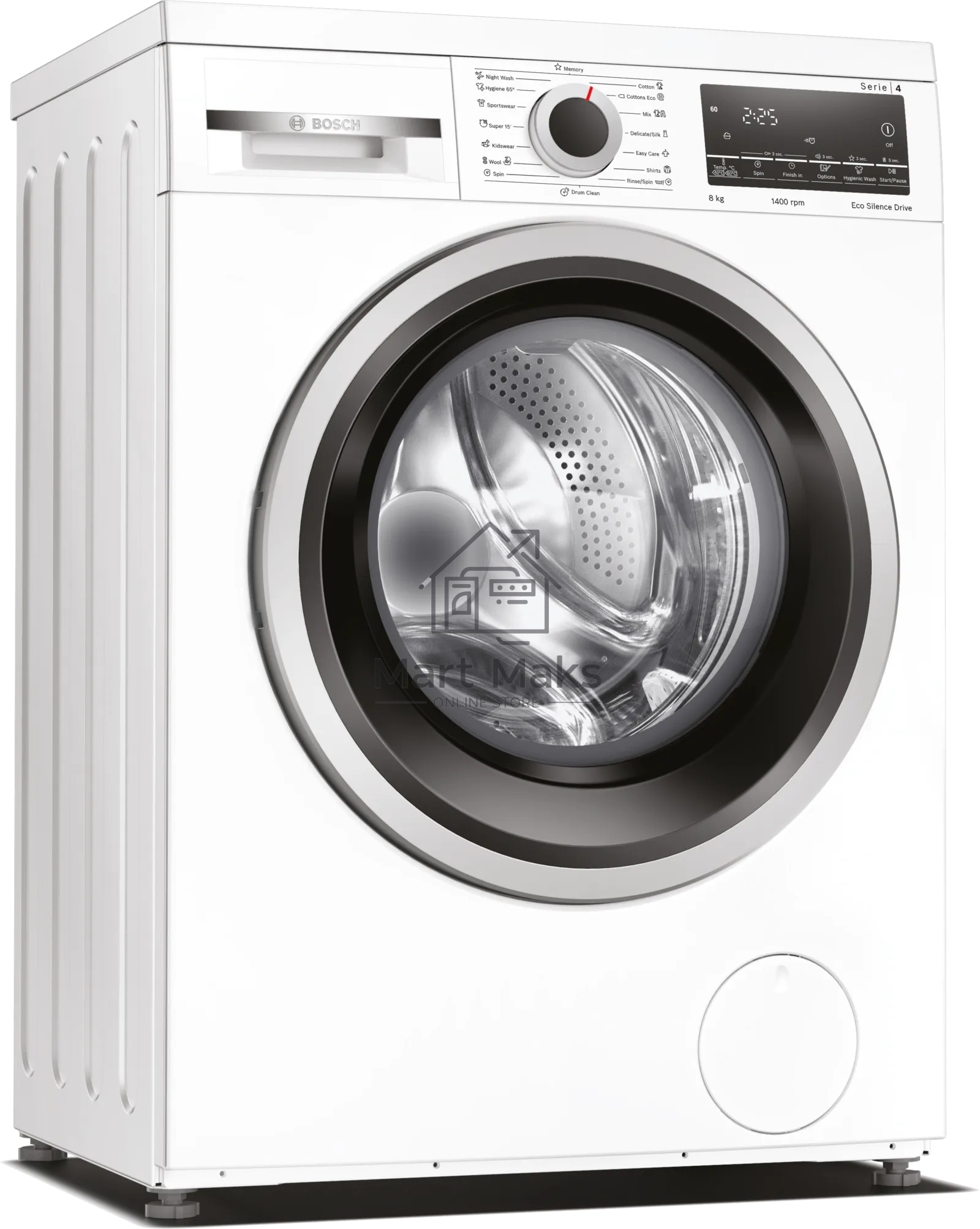 Стирально-сушильная машина Bosch WLS28460ME белый, загр.фронтальная, макс.: 8кг, 1400 об/мин, класс: A